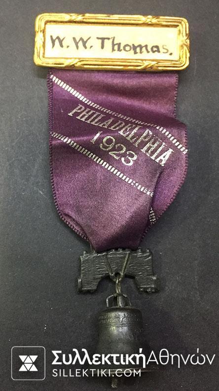 USA Medal " Philadelpfia 1923"